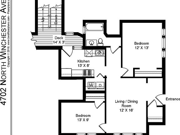 5th image of 4702 1/2 N Winchester Ave #1