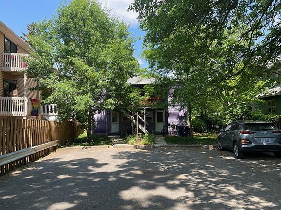 Rear parking area. One car per unit off street parking