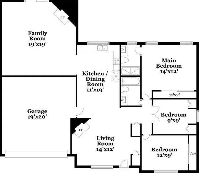 3 bed, 2.0 bath, 1416 sqft, $2,150 — Photo 2