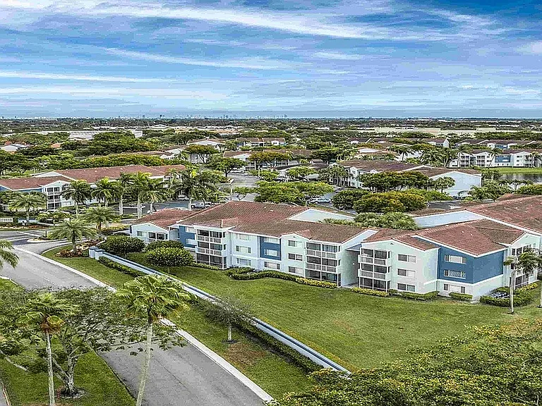 Ariel view of the building