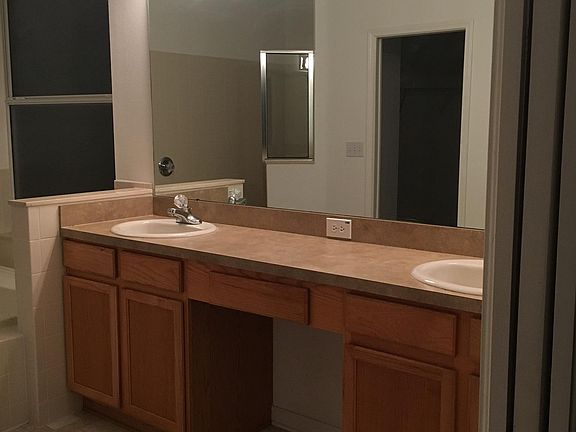 Master bathroom double sinks