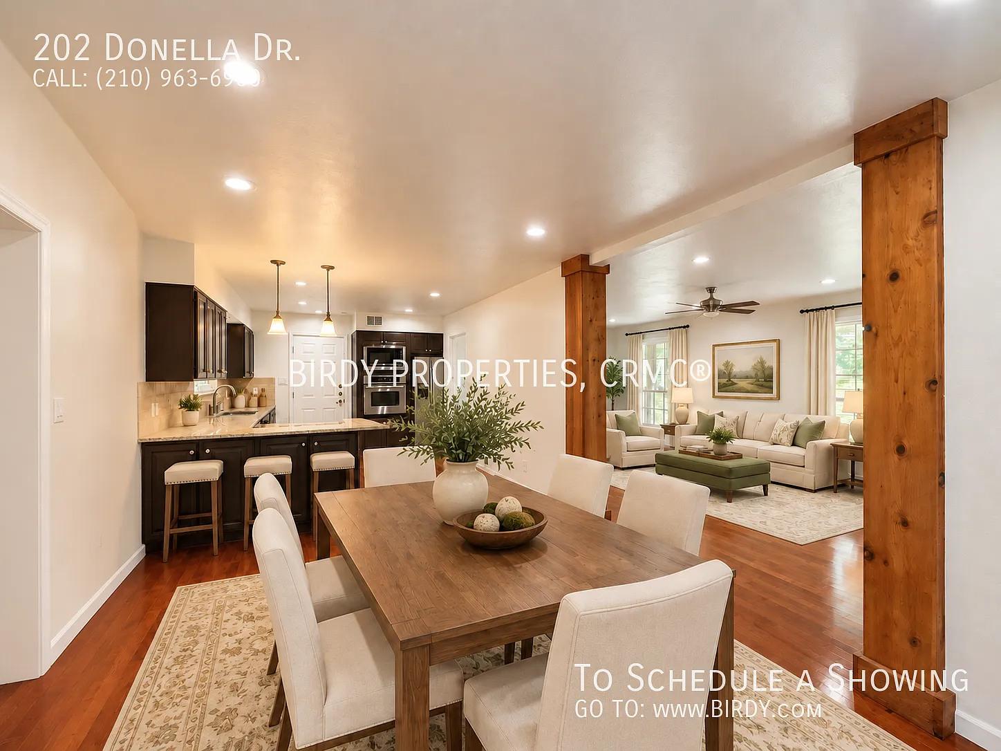 "Charming 3-Bed Oasis with Granite Touches & Cozy Fireplace in Hollywood Park!" — Photo 3