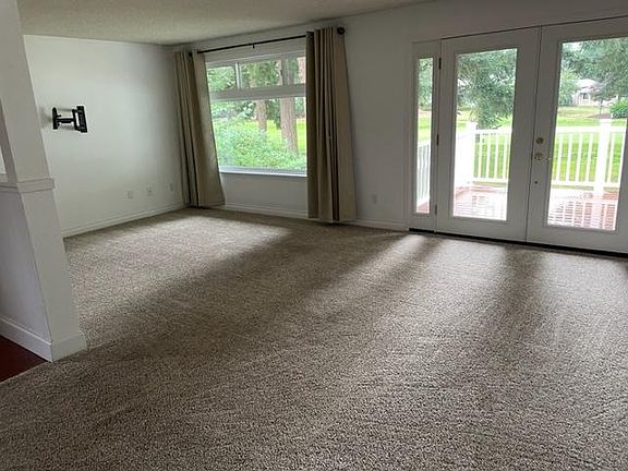 View of green from the comfort of your living room .