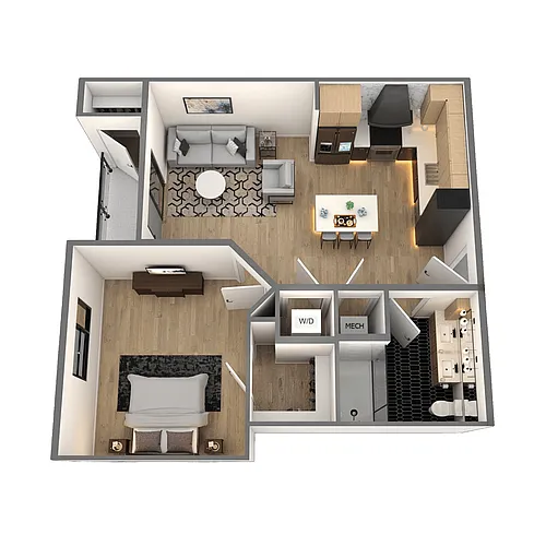 Floor plan Fifth Ave (A1)