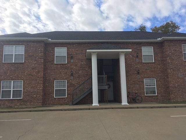 front of building