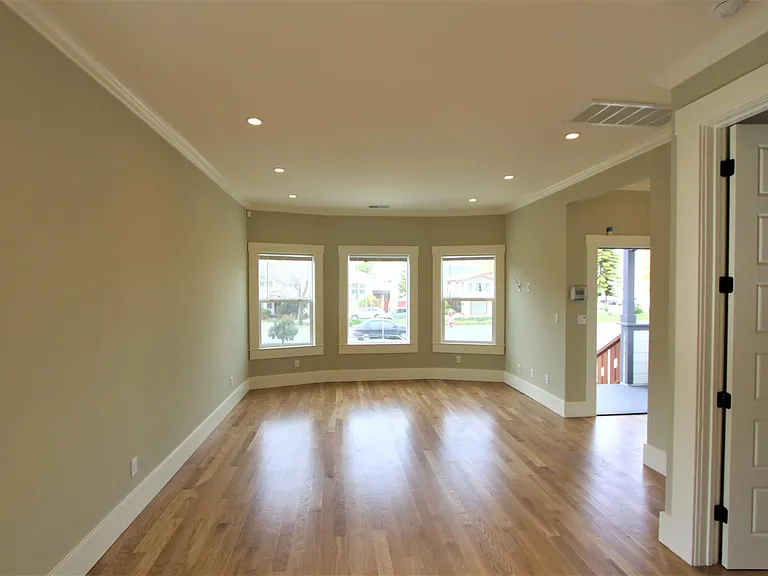 dining room, living room, front door