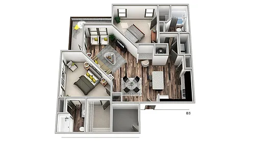 Floor plan B3