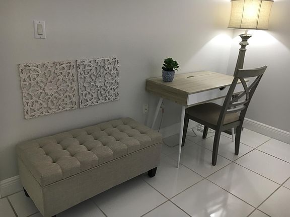 Work area in the master bedroom.