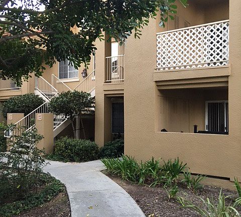 quiet condominium complex