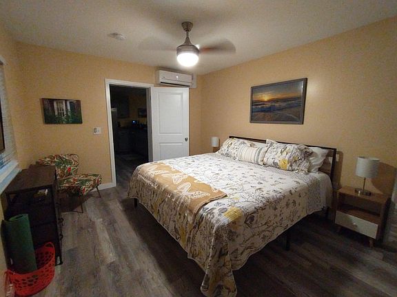 Enormous primary suite with king sized hybrid mattress bed