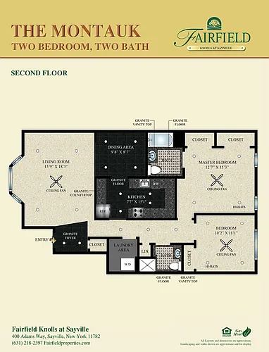 Floor plan The Montauk