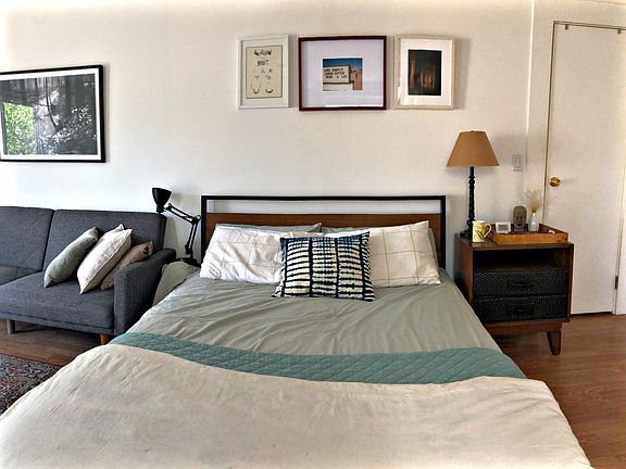 Queen bed & full couch