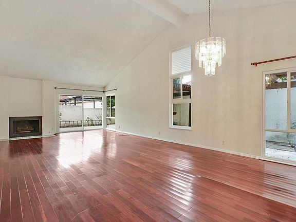 Large Open Living Area with Fireplace