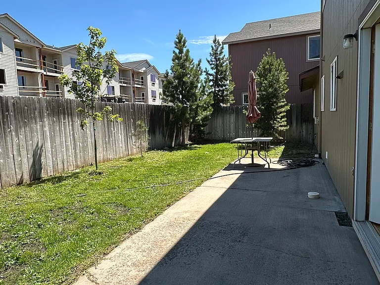Backyard and patio