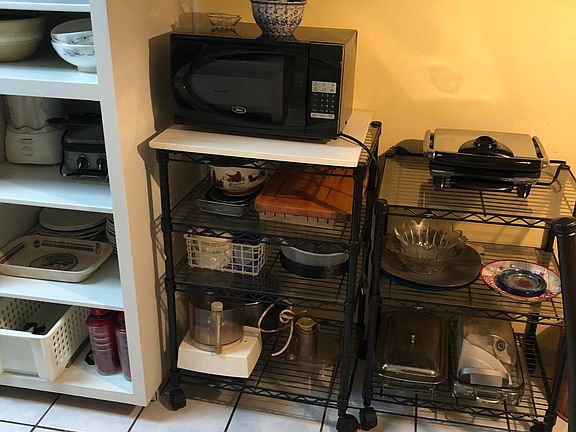 Fully stocked kitchen