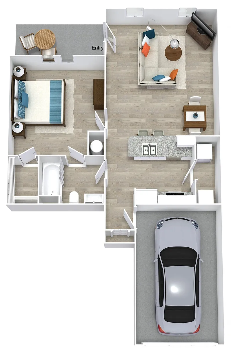Floor plan A1 Lower w Garage