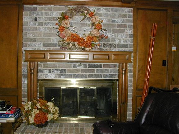 Brick wood burning fp