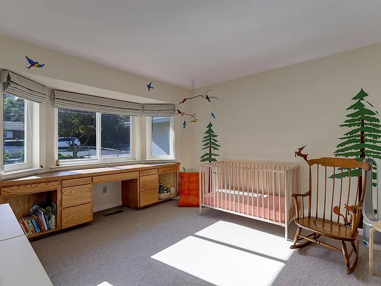 Bedroom-wall decals have been removed and wall repainted