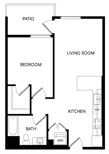 Floor plan Justice - 1X1