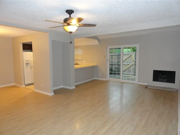 Fireplace in the living area