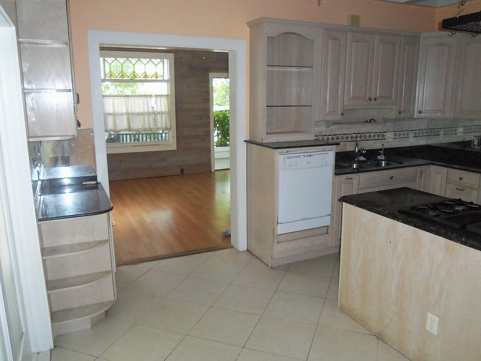 Eat-in Kitchen looking into living room.