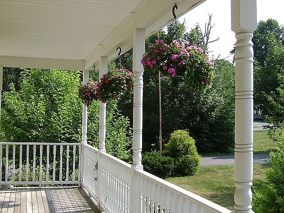 sunny front porch