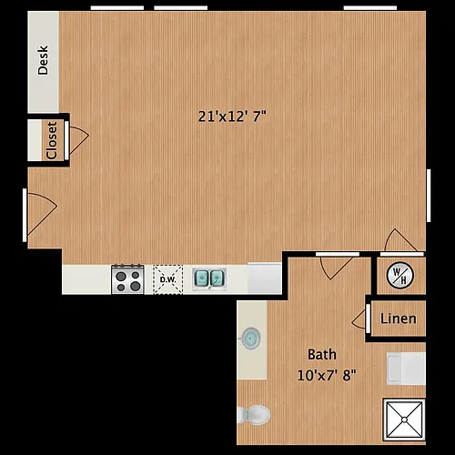 Floor plan Village Solars Studio