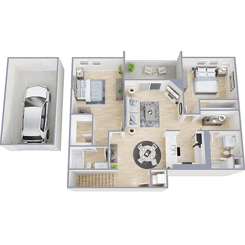 Floor plan San Jose I & II WITH ATTACHED GARAGE