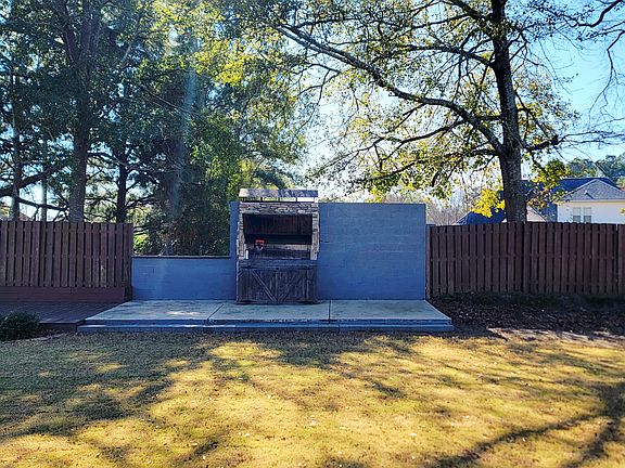 Grill on a 10 x 24 concrete slab