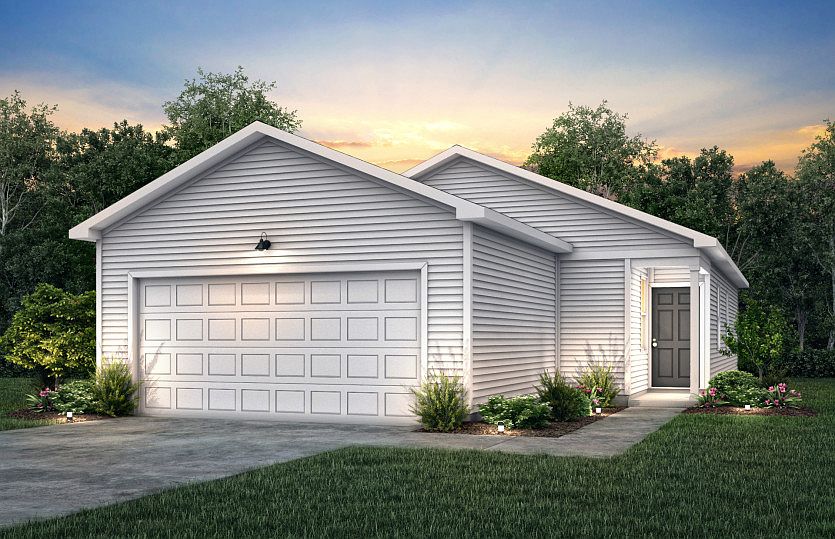 Goldcrest Exterior TD101 features siding, covered front door and 2 car garage