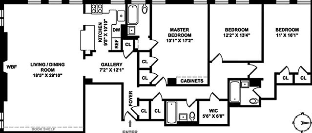 1st image of 180 W 58th St #6D