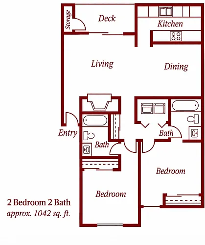 Floor plan 2X2