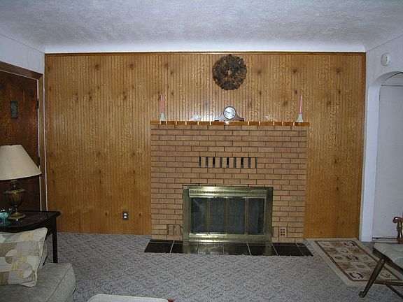 Fireplace in living room
