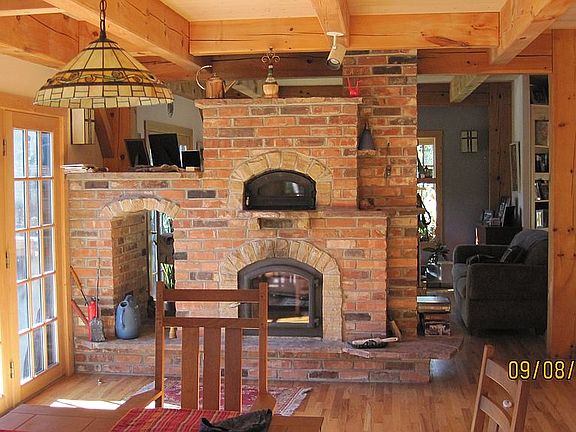 Timberframe and Fireplace