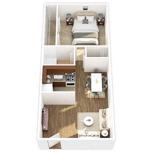 Floor plan One Bedroom