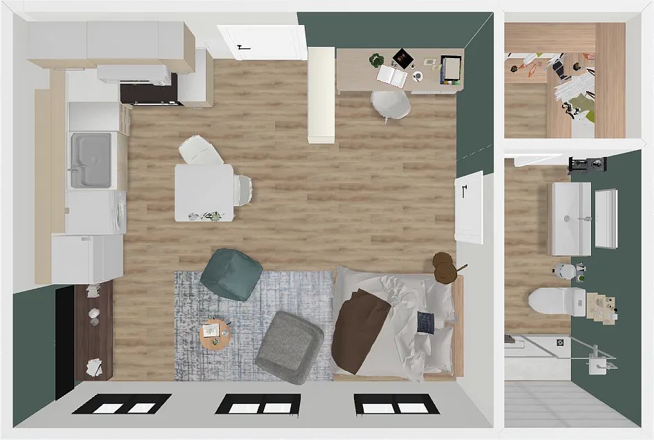 Floor plan Private Rear Unit
