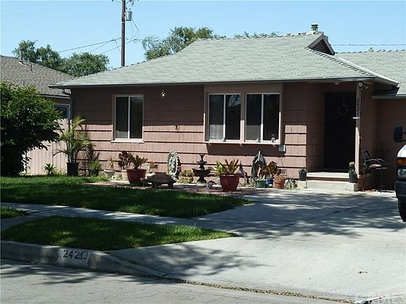 Front of house with lawn installed