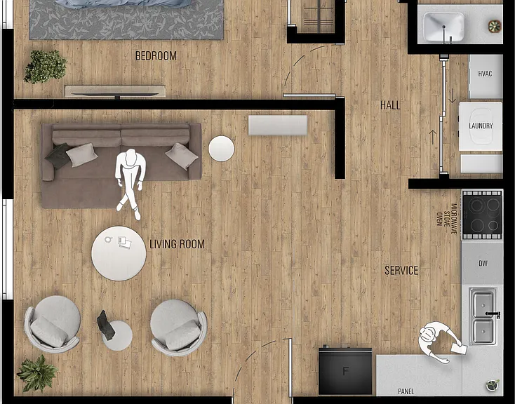 Chateau Apartments - Newly Renovated 1, 2 & 3-Bedrooms at 24th & Hillsboro Village — Photo 5