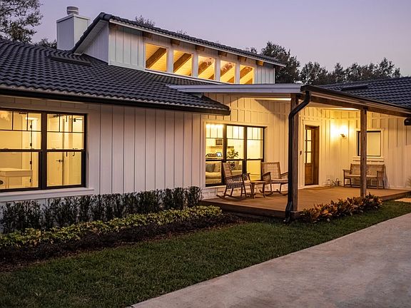 Warm front porch entrance