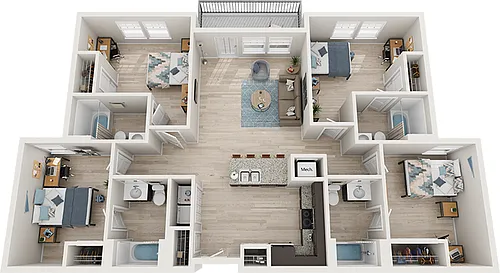 Floor plan 4x4 Balcony - Platinum