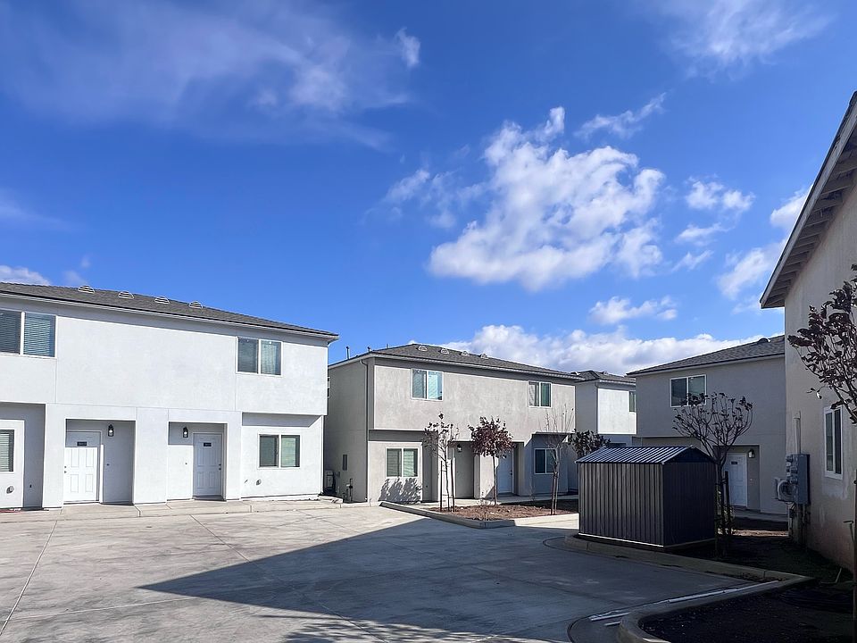Outside view with private parking lot