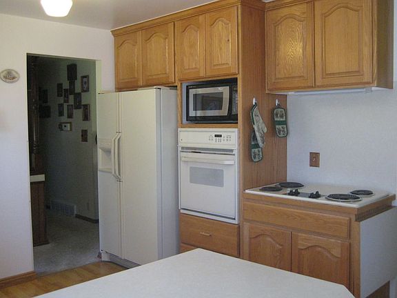 Kitchen-there is now a wet bar here and you can see through to the living room