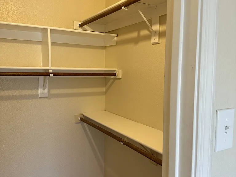 walkin in closet guest bedroom
