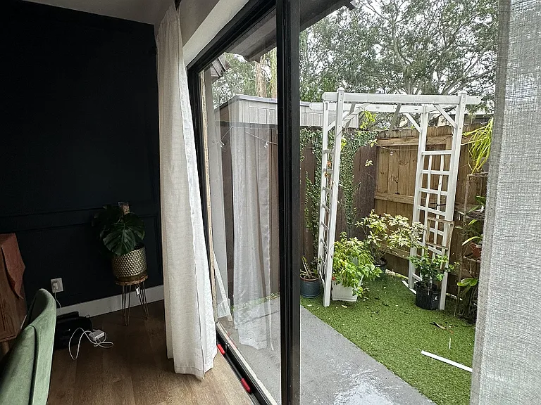 Downstairs patio by dining room