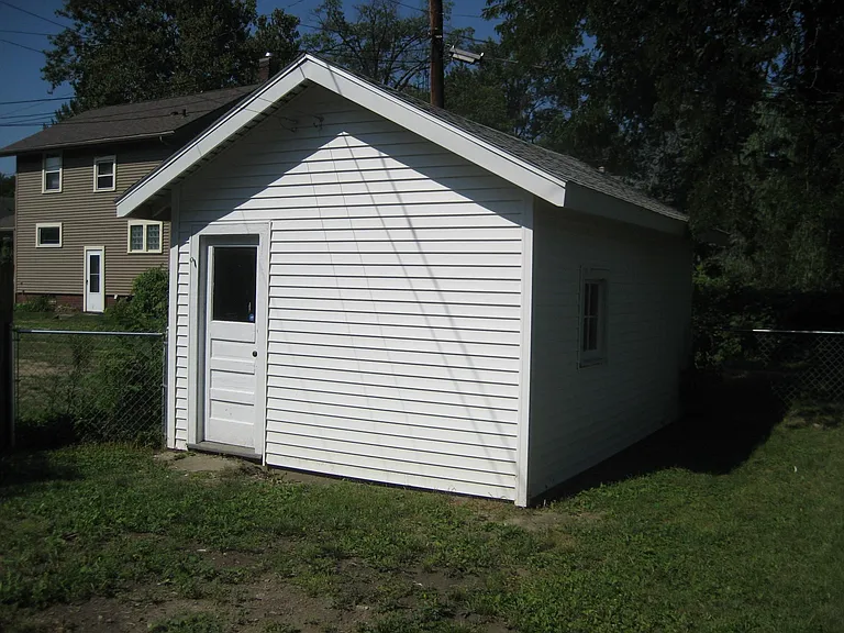 1 car garage with automatic opener.