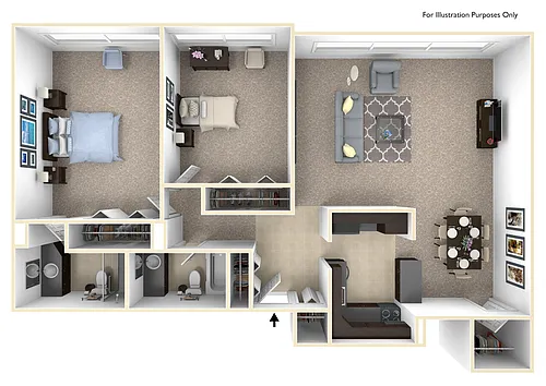 Floor plan 2Bedroom 1.5Bathroom