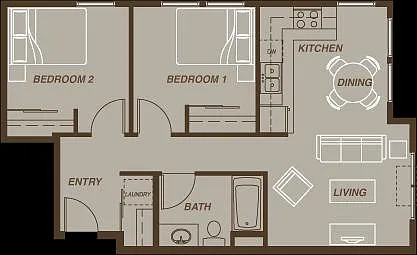 Floor plan 2 x 1 - I floor plan