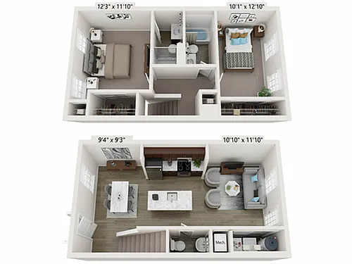 Floor plan Ashton Townhome
