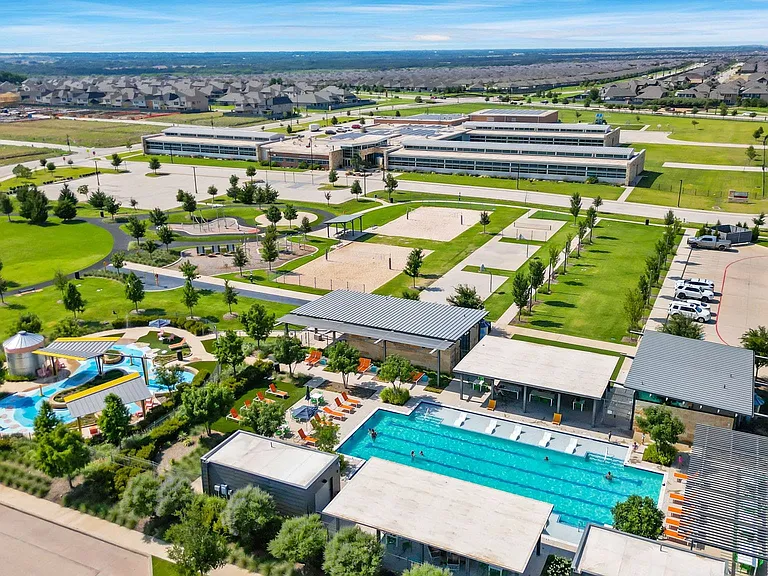 Among the amazing Union Park Amenities for residents: Look at this fabulous complex....a lap pool & splash pad, covered cabanas & lounge areas, pickleball courts & more.