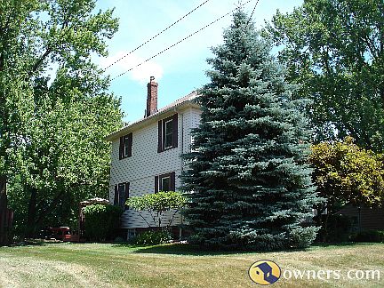 West side view of home.